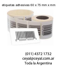 etiquetas adhesivas 60 x 75 mm x mm