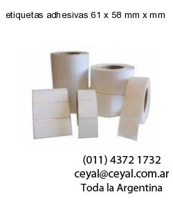 etiquetas adhesivas 61 x 58 mm x mm