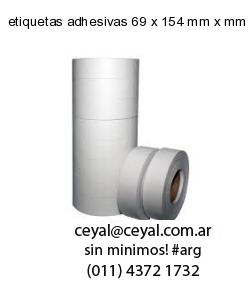 etiquetas adhesivas 69 x 154 mm x mm