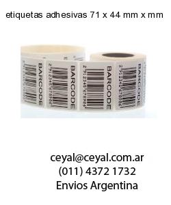 etiquetas adhesivas 71 x 44 mm x mm