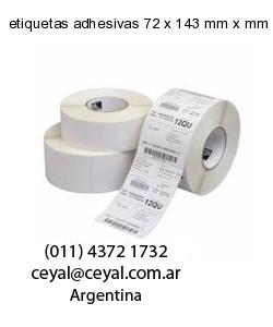 etiquetas adhesivas 72 x 143 mm x mm