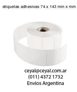etiquetas adhesivas 74 x 143 mm x mm
