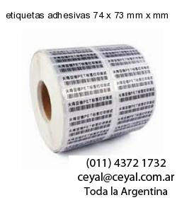 etiquetas adhesivas 74 x 73 mm x mm