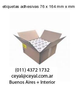 etiquetas adhesivas 76 x 164 mm x mm