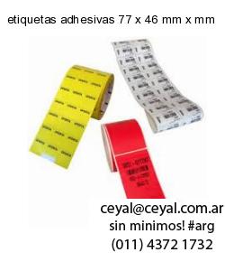 etiquetas adhesivas 77 x 46 mm x mm