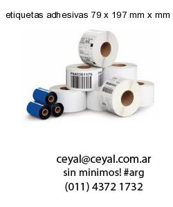 etiquetas adhesivas 79 x 197 mm x mm