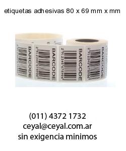 etiquetas adhesivas 80 x 69 mm x mm