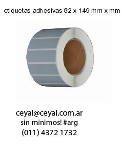 etiquetas adhesivas 82 x 149 mm x mm