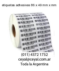 etiquetas adhesivas 86 x 49 mm x mm