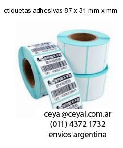 etiquetas adhesivas 87 x 31 mm x mm