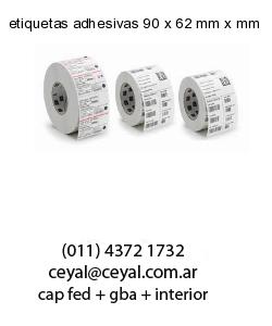 etiquetas adhesivas 90 x 62 mm x mm