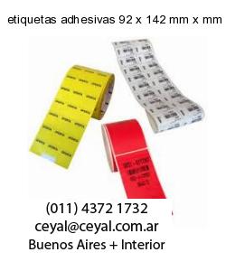 etiquetas adhesivas 92 x 142 mm x mm