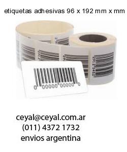 etiquetas adhesivas 96 x 192 mm x mm