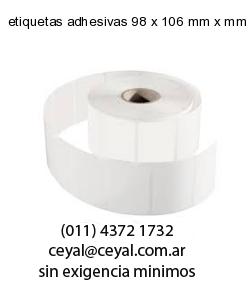 etiquetas adhesivas 98 x 106 mm x mm