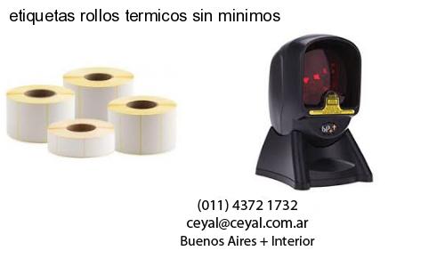 etiquetas rollos termicos sin minimos