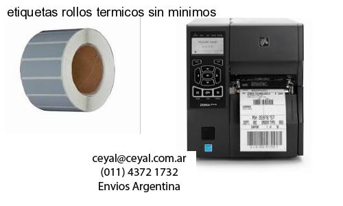 etiquetas rollos termicos sin minimos