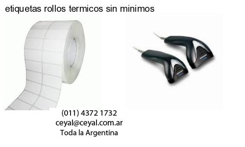 etiquetas rollos termicos sin minimos