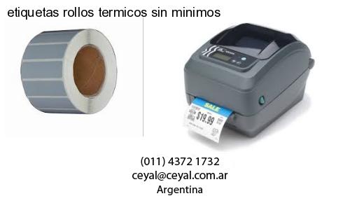 etiquetas rollos termicos sin minimos
