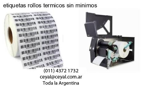 etiquetas rollos termicos sin minimos