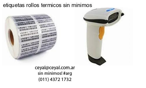 etiquetas rollos termicos sin minimos