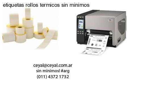 etiquetas rollos termicos sin minimos