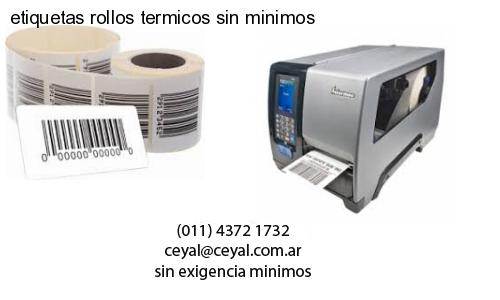 etiquetas rollos termicos sin minimos