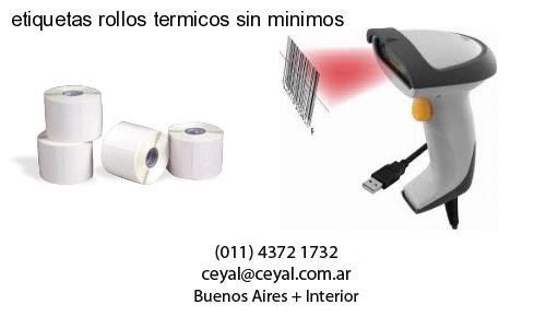 etiquetas rollos termicos sin minimos