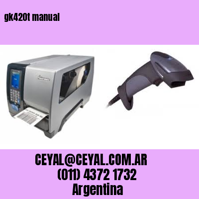 gk420t manual