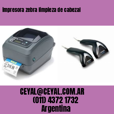 impresora zebra limpieza de cabezal