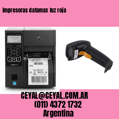impresoras datamax luz roja