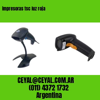 impresoras tsc luz roja