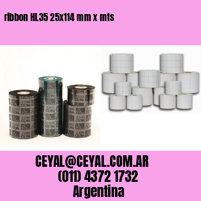 ribbon HL35 25×114 mm x mts