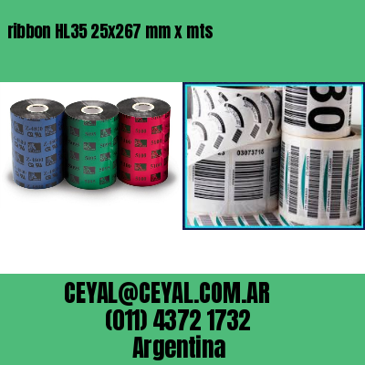 ribbon HL35 25×267 mm x mts