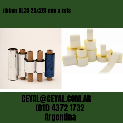 ribbon HL35 25×281 mm x mts