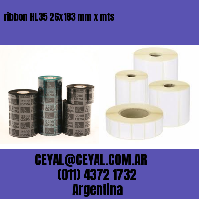 ribbon HL35 26×183 mm x mts