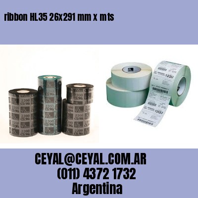 ribbon HL35 26×291 mm x mts