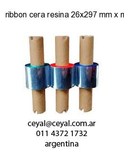 ribbon cera resina 26x297 mm x mts