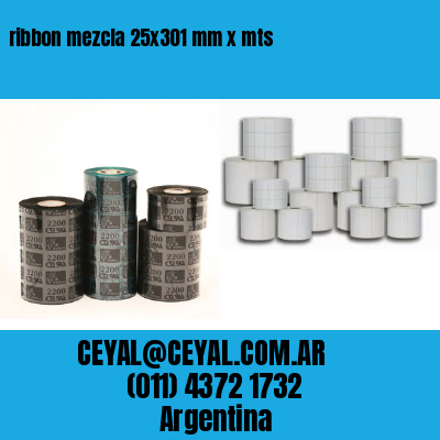 ribbon mezcla 25×301 mm x mts