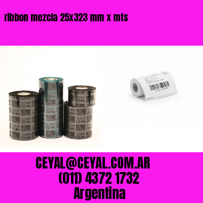 ribbon mezcla 25×323 mm x mts