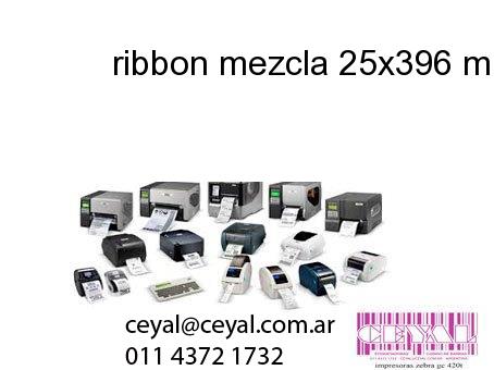 ribbon mezcla 25x396 mm x mts