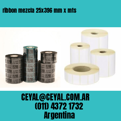ribbon mezcla 25×396 mm x mts