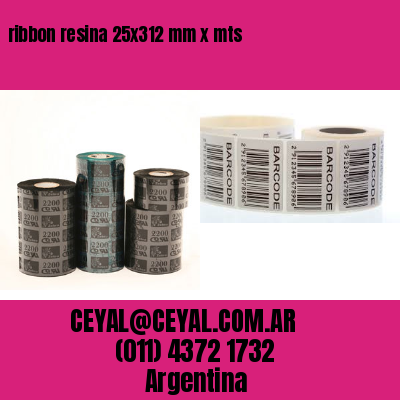 ribbon resina 25×312 mm x mts