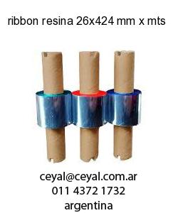 ribbon resina 26x424 mm x mts