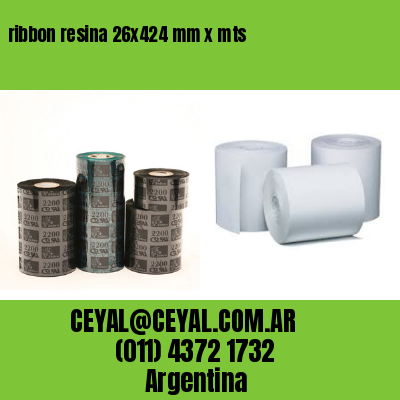 ribbon resina 26×424 mm x mts