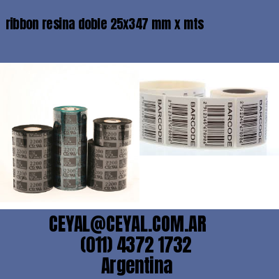 ribbon resina doble 25×347 mm x mts