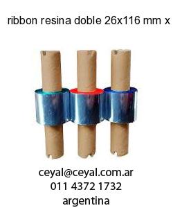 ribbon resina doble 26x116 mm x mts