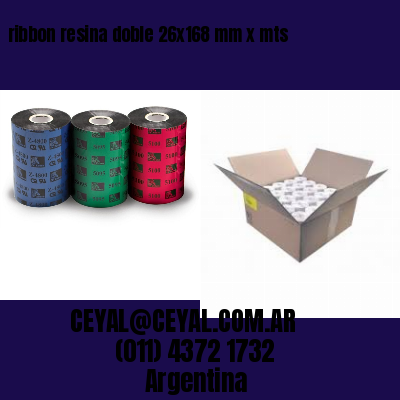 ribbon resina doble 26×168 mm x mts