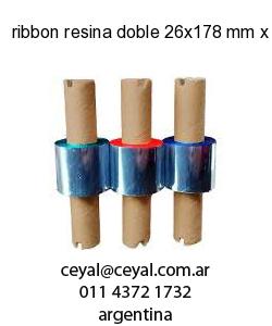 ribbon resina doble 26x178 mm x mts
