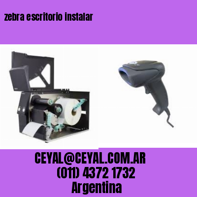 zebra escritorio instalar