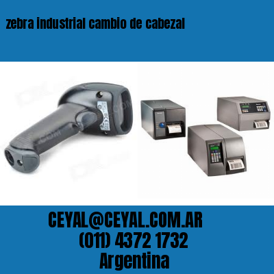 zebra industrial cambio de cabezal